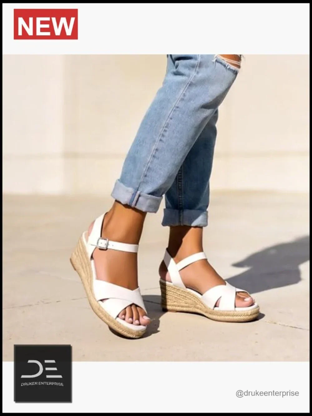 Dressy Espadrille Wedge Sandals, Adjustable Ankle Strap, Platform, Lightweight,